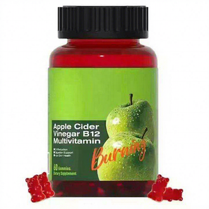Gomitas de Vinagre de Sidra de Manzana con Vitamina <span class=keywords><strong>B12</strong></span>, Antioxidantes, Energéticas, Quemagrasas, Suplemento para la Salud, Digestión e Inmunidad para Adultos - Product Image 1