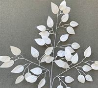 IFG Promotion : Plante Artificielle pour Table de Mariage, Feuilles de Banyan Simulées, Arbre de Banyan Blanc Décoratif