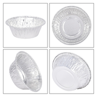 Fabricants de conteneurs en papier d'aluminium argent 83mm 80ml Pots jetables pleine grandeur 3oz 3 pouces Conteneurs en aluminium