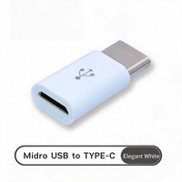 Adaptateur Micro USB Type C USB 2.0, Transmission de données à grande vitesse, Dongle OTG, convertisseur de prise ABS nickelé pour téléphones, ordinateurs portables/PC