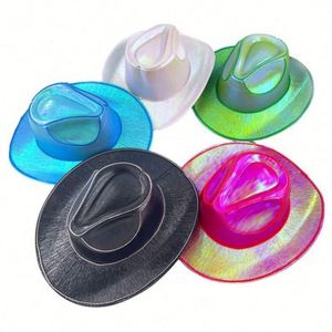 New Light up Cowboy LED Neon <b>Hat</b> <b>for</b> <b>Wedding</b> Carnival Festival Party Costume Beach Character <b>Hats</b> - Product Image 1