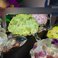 Nouveauté cristal de guérison naturel Quartz cristal mixte tortue lumière LED artisanat pour la décoration de cadeaux