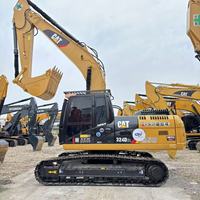 Excavatrice sur chenilles Caterpillar 324D2L d'occasion, 24 tonnes, d'origine japonaise, hydraulique, faible nombre d'heures de fonctionnement, bon état, moteur, pompe, boîte de vitesses, engrenages
