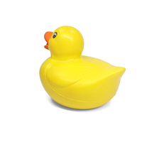 Balle anti-stress personnalisée en forme de canard en caoutchouc, jouet à presser en mousse PU, jouet sensoriel anti-stress, jouet de bain mignon, cadeau en gros