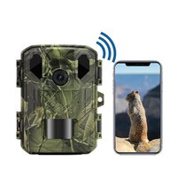Caméra de surveillance de la faune BSTCAM Mini Point Connection & WiFi, contrôle par application, 4K 48MP, grand angle, étanche IP65