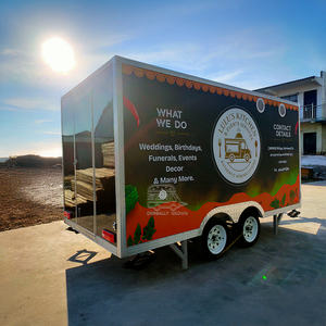 Outdoor Street Mobile Coffee Ice Cream Food Vending Cart Trailer 4m Mobile Hotdog Pizza <b>Burger</b> Fast Food Truck - Product Image 5