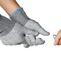 Gants anti-coupure ambidextres haute performance Seeway Niveau 5 Protection résistant aux coupures de qualité alimentaire