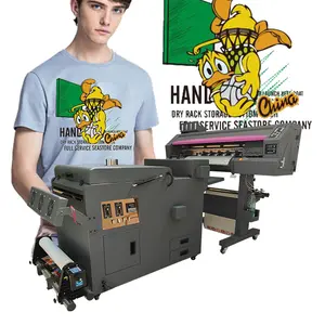 DTF מדפסת 60cm A1 דיגיטלי טקסטיל הדפסת מכונה i3200 tshirts dtf מדפסת profissional עבור כל בדים