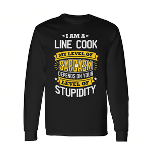 Camiseta de manga larga con diseño de broma sarcástica para personal de cocina - Product Image 2