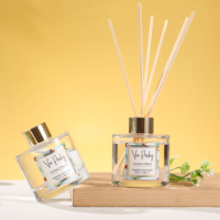 Diffuseur de parfum en verre écologique longue durée pour cadeaux d'entreprise et hôtels, ensemble diffuseur d'arôme de noix de coco