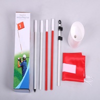 Tige de drapeau métallique, coupelle de green de golf en plastique, drapeau standard pour piquet, durable, écologique, couleur personnalisable, portable, 51*36cm