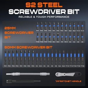 86-Piece Magnetic Impact Nut <b>Driver</b> <b>Set</b> Slotted/Phillips Bits Metric/SAE Socket Adapters Universal Joint Flexible Shaft XL0199 X - Product Image 5