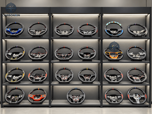 พวงมาลัยกีฬา RS แบบปรับแต่งได้พร้อมคาร์บอนสำหรับ Audi A6 C7 RS3 8Y RS4 RS5 B9.5 2020+ - แบบมีระบบทำความร้อนและหุ้มหนัง Nappa - Product Image 4