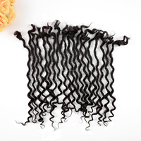 Extensions de dreadlocks en cheveux humains ANNA Deep Goddess, 100 % faites à la main, pour le marché africain