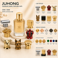 Capuchon de parfum de luxe en Zamac pour flacon de parfum haut de gamme avec pompe, couvercle en alliage de zinc, capuchon magnétique pour flacon de parfum
