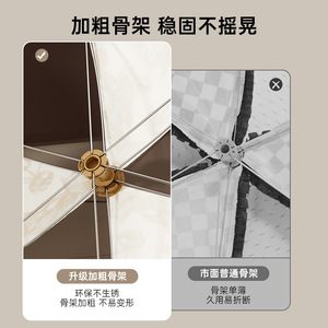 Food Cover Rectangle Polyester Retro Flower Pattern Detachable Dustproof Mosquito Proof <b>Foldable</b> Kitchen <b>Table</b> Use - Product Image 4