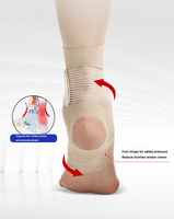 Attelle de cheville élastique souple à talon ouvert pour le soulagement du tendon d'Achille, la récupération des blessures sportives, anti-entorse et respirante