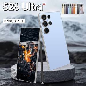 Nouveau <span class=keywords><strong>Smartphone</strong></span> S26 Ultra 5G 6,9 Pouces Déverrouillage Facial 16 Go+1 To Android 15 Double Appareil Photo HD 72+108MP Téléphone <span class=keywords><strong>de</strong></span> Jeu Antichoc Double SIM - Product Image 3