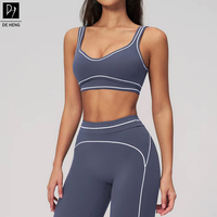 Ensembles de yoga pour femmes, tenues de sport décontractées, soutien-gorge de sport à bretelles, leggings de fitness, Deheng 2026, nouveaux vêtements de sport