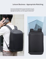 Sac à dos pour ordinateur portable professionnel imperméable AI-MICH avec logo personnalisé, sac pour ordinateur portable de 15,6 pouces pour le bureau, les voyages, cadeau d'entreprise