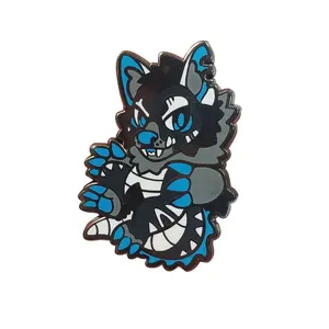 New furry animale custom made smalto duro pin per il commercio all'ingrosso