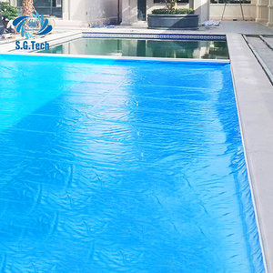 Couverture de piscine en PVC de haute qualité 2026 Water Crown avec système de rail automatique Click Rail, couvre entièrement les piscines irrégulières - Product Image 1