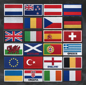 Prêt à expédier – Écusson brodé finlandais personnalisé en gros, drapeau national, étiquette auto-agrippante pour décorer sacs à dos et vêtements - Product Image 3