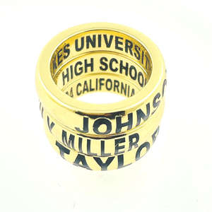 JX330パーソナライズされた卒業クラス結婚式の婚約誕生日記念日ジュエリーカスタムバンドリング女性男性子供男の子女の子ギフト - Product Image 3