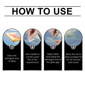 Homonth Automotive Glass Nano Set <span class=keywords><strong>Pare</strong></span>-<span class=keywords><strong>brise</strong></span> Crack Clear Vision Repair Liquid - Product Image 5