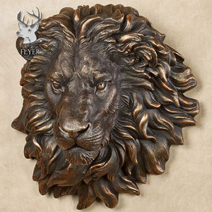 Decoración de Pared, Estatua de Cabeza de León de Bronce de Tamaño Más Pequeño, <span class=keywords><strong>Precio</strong></span> Más Económico, Cabeza de León de Bronce - Product Image 2