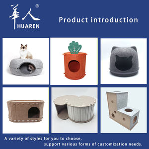 Das Neueste Design des Beliebtesten Umweltfreundlichen Gefilzten Katzenbetts auf dem Europäischen Markt in Form eines Runden Fischkopfes - Product Image 3