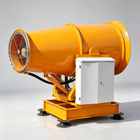 Canon à brouillard mobile 80m, machine de contrôle de la poussière par brumisation, pulvérisateur rotatif hydraulique pour travaux en entrepôt de charbon d'usine électrique