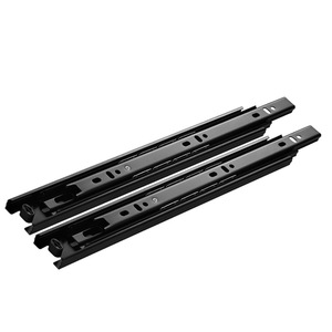 Correderas de cajón Hakimi de 35 mm de ancho, de tres secciones, con rodamientos de bolas, de acero laminado en frío, silenciosas, para gabinetes y armarios. - Product Image 1