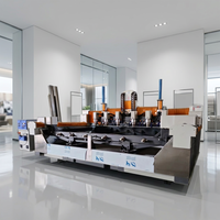 Máquina de Grabado Rotativa de Seis Cabezas para Granito/Mármol JK 0512S, Router CNC de 6 Ejes, Motor Servo Refrigerado por Agua de 5.5kW 380V