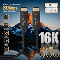 Câble AOC 2.1 80 Gbps Ultra-High Speed UHBR 20 prenant en charge les débits élevés 16K/8K/4K, taux de rafraîchissement élevé, certifié VESA