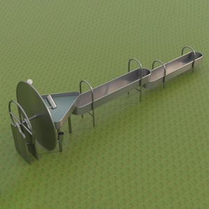 For <strong>Aqua</strong> Play Wet Deck Playground Sprinkler Stainless Steel Amusement <strong>Water</strong> Gate Archimedes Screw for School <strong>Water</strong> Park - Product Image 2