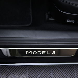 Copertura del davanzale della porta del pedale di benvenuto dell'auto per Tesla modello 3 - Product Image 5