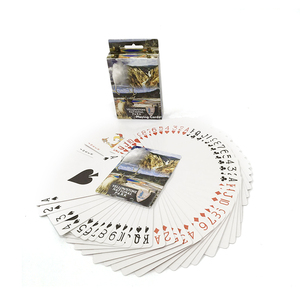 Precio barato OEM aceptable Uv barniz núcleo azul papel <span class=keywords><strong>de</strong></span> ambos lados jugando a las <span class=keywords><strong>cartas</strong></span> para regalo <span class=keywords><strong>de</strong></span> Navidad - Product Image 2