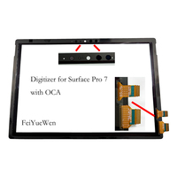 Verre de numériseur tactile pour Microsoft Surface Pro 7 7+ 8 X 1866 1960 1961 1982 1983 1876 2010 Pièce de rechange pour ordinateur portable