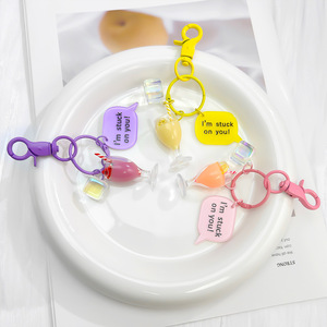 Porte-clés Thème Estival : Décorations en Caoutchouc <span class=keywords><strong>Style</strong></span> Dessin Animé avec Motifs Glaçons Rêveurs et Boissons Sucrées pour Éclairages Décoratifs - Product Image 2