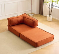 Canapé-lit convertible en solde, style minimaliste italien, adapté aux animaux, en chenille, pliable, base antidérapante, grand lit de jour pour salon