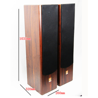 Enceintes de Bibliothèque 300W 8 Pouces, Moniteur Passif 4 Ohms, Fièvre Hifi Surround Haute Fidélité pour Amplificateurs Audio Domestiques