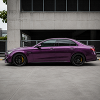 Rollo de Vinilo para Automóviles con Garantía de 8 Años, Color Morado, PET de Alto Brillo, Autoregenerable, Antiarañazos, Rollo de Película para Cambio de Color Automotriz de Carrocería Completa