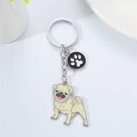 Porte-clés pendentif pour chien de compagnie, en métal, Border Collie, de la marque yixuan Xiyin Pinduoduo, petit cadeau décoratif pour festival