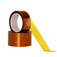Cinta de Advertencia de Poliimida Resistente al Calor Gold Finger, de Una Sola Cara, Sin Residuos, Cinta de Sublimación PI para Protección en la Industria Eléctrica