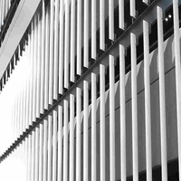 Lamelles en aluminium thermolaqué pour la décoration extérieure des bâtiments