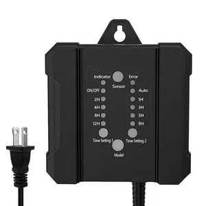 "Laagspanning Buitenlicht Voeding Transformator Met Timer 12V Dual Voltage Switch Mode Voeding Met Fotocel Sensor