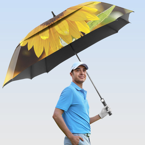 Calidad promocional <span class=keywords><strong>Comprar</strong></span> paraguas personalizado a granel con impresión de logotipo Uv Paraguas de golf irrompibles personalizados automáticos - Product Image 1