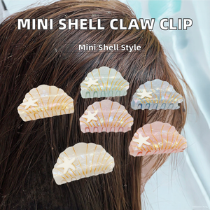Pinzas para el Cabello con Diseño de Garra de Tiburón Flytop HC83345, Carcasa de Acetato, Accesorios para el Cabello para Niñas, Moda Diaria, Regreso a Clases, para Fijar Flequillos - Product Image 2