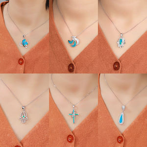 Xyop เครื่องประดับ2024 925เงินหนึ่งหยวนหลังจากจุดเริ่มต้นของการเริ่มต้นของการเพิ่มขึ้นของดวงอาทิตย์จี้โอปอลมุกเดินทางใหม่ Y - Product Image 2